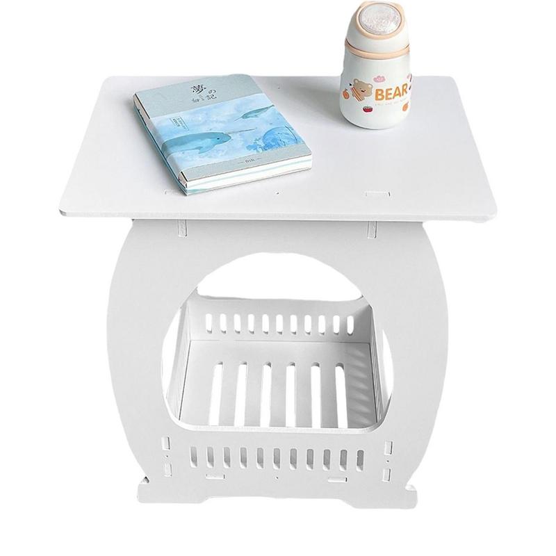 Coffee X - End Table White Nightstand Coffee End