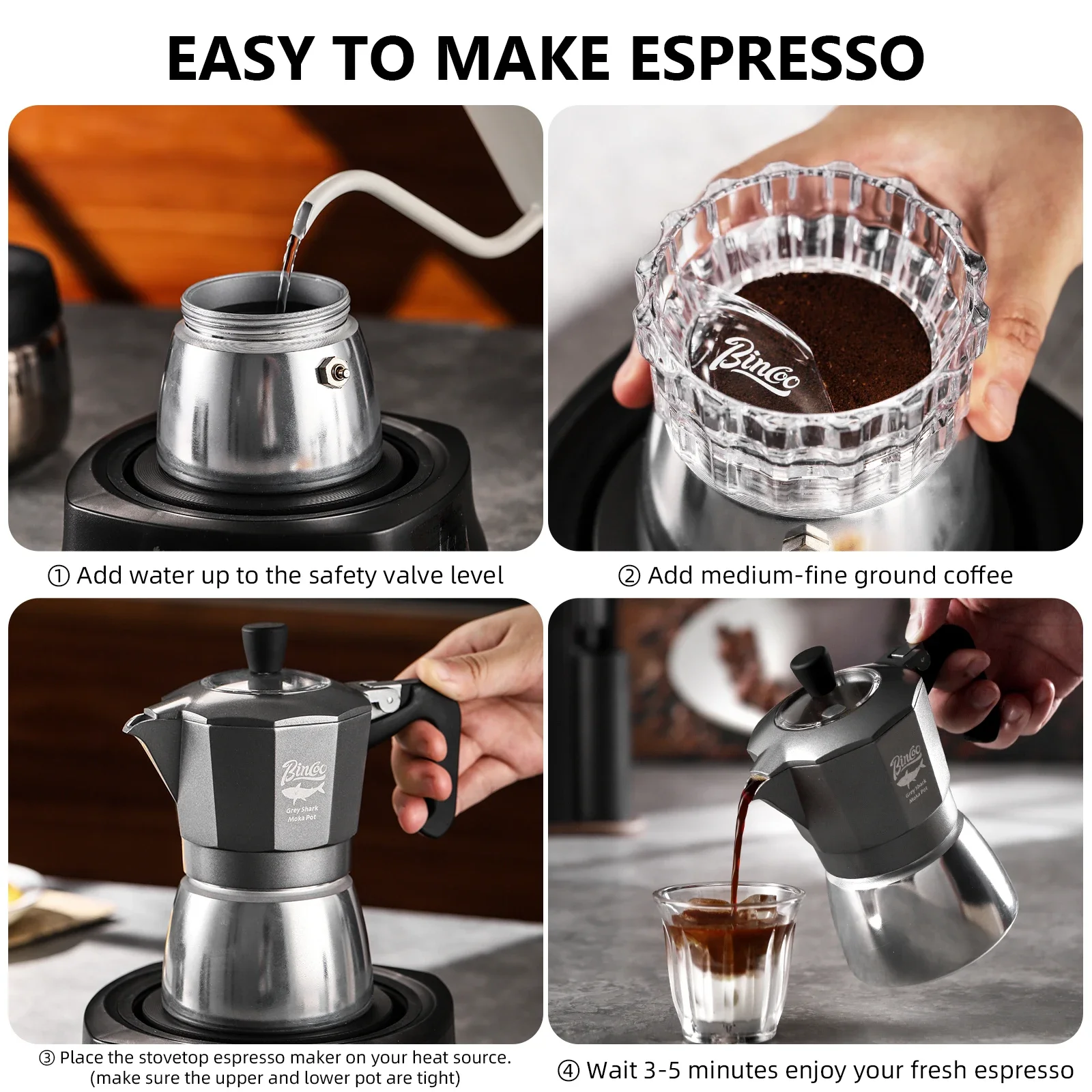 Bincoo 2 Cups Double Valve Mok - đánh giá và giá Coffee Equipment Wholesale