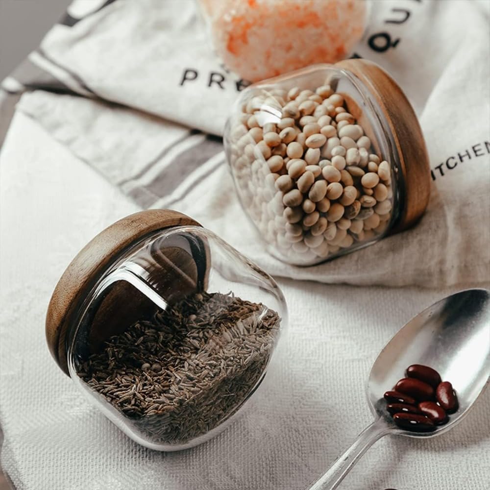 Glass Food  Containers with Wo - đánh giá và giá Coffee X