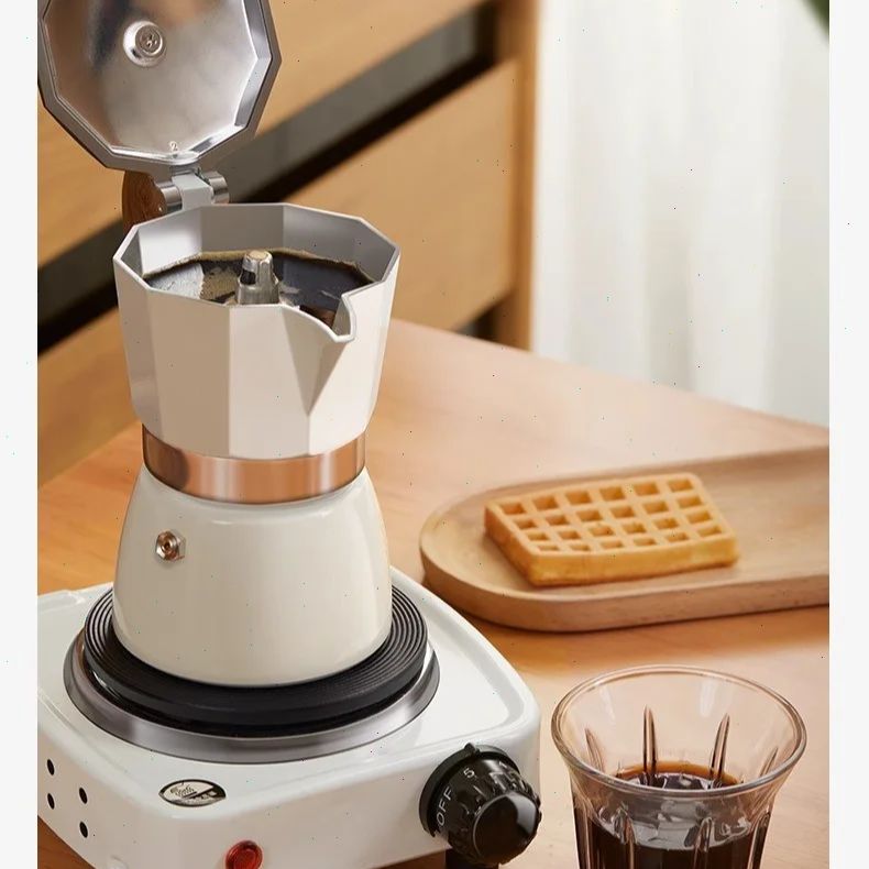 Round-bottomed Moka Pot Single - đánh giá và giá Coffee Equipment Wholesale